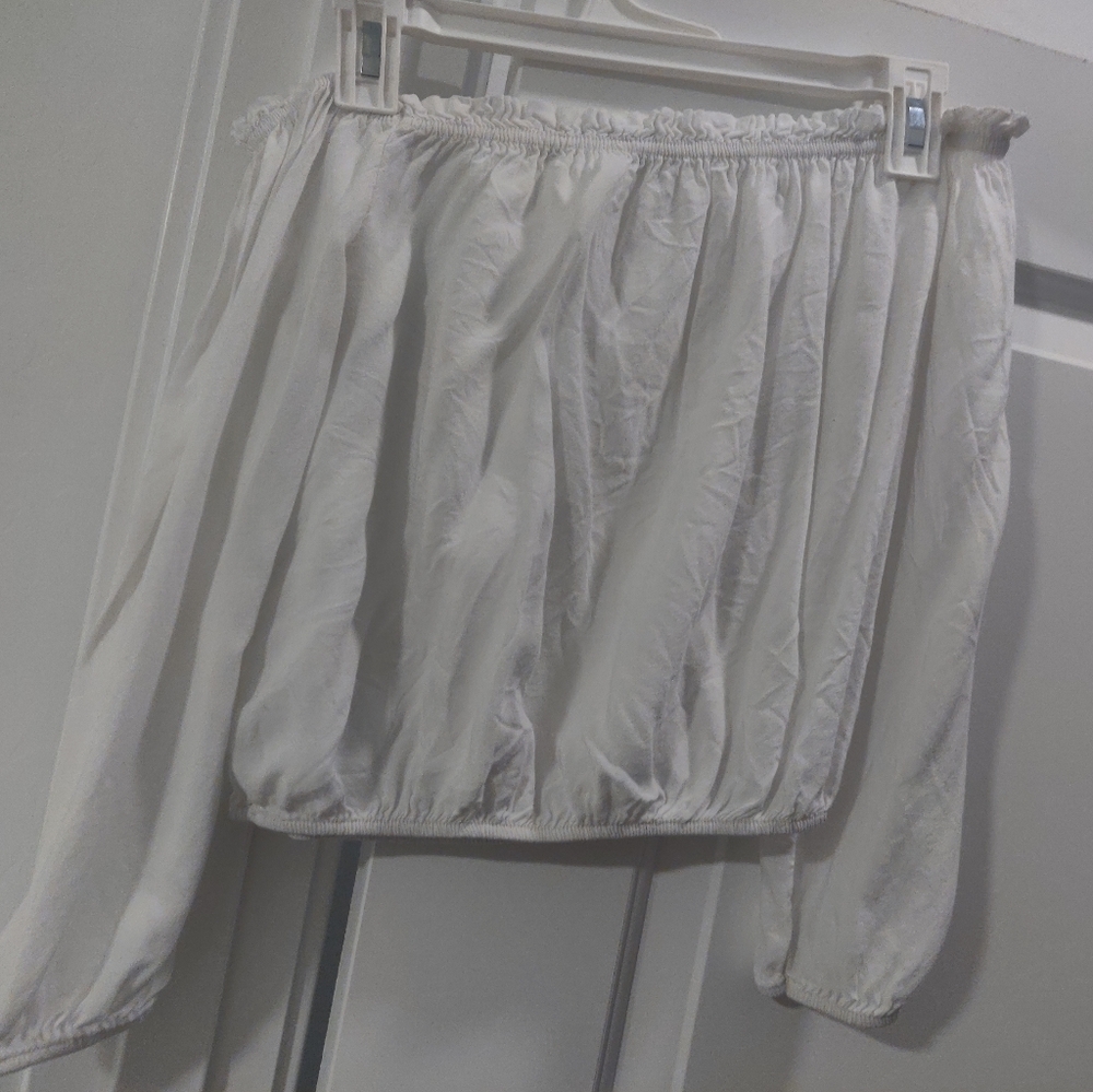 Brandy melville Strapless White Shiry